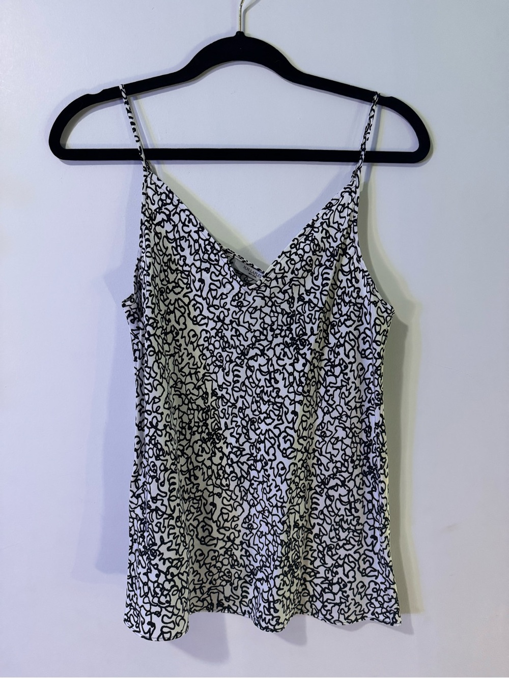 MM LAFLEUR NWT Black & White Scribble Print Cami Top - Women